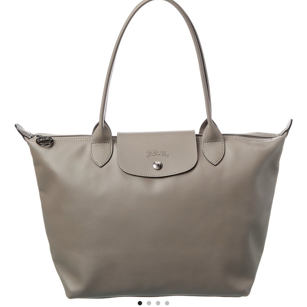 Longchamp Gray Tote Bag. Has some invisible damage in the back of the bag.